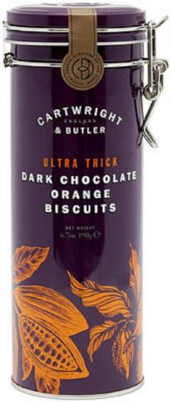 Biscuiti cu portocale si ciocolata neagra, 190g